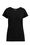 Damen-T-Shirt aus Baumwolle, Schwarz