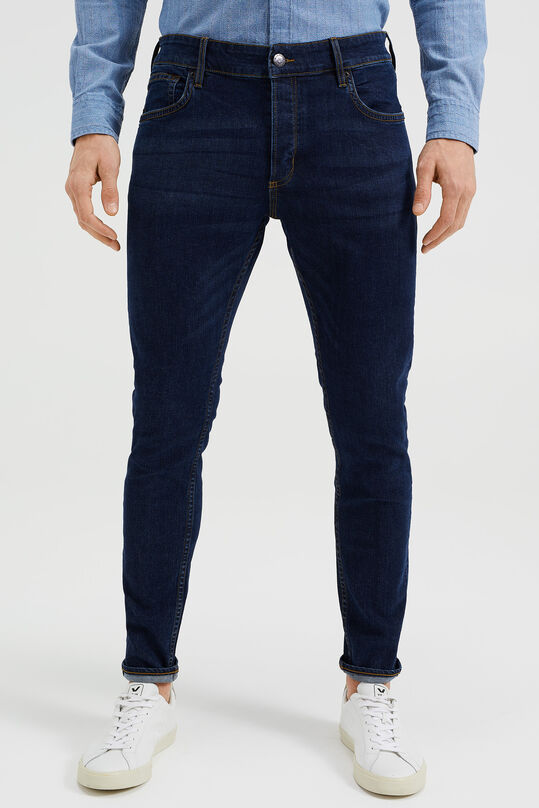 Herren-Skinny-Fit-Jeans mit Komfort-Stretch, Dunkelblau