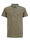 Jungen-Poloshirt mit Muster, Armeegrün