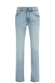 Heren Jeans mit normaler Passform und Medium-Stretch, Hellblau