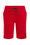 Jungen-Sweatshorts mit Streifenbesatz, Rot