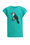 Mädchen-T-Shirt mit Muster, Mintgrün