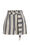Damen-Paperbag-Shorts mit Muster, Schwarz