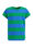 Mädchen-T-Shirt mit Muster, Blau