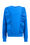 Mädchen-Sweatshirt mit Lochstickerei, Kobaltblau