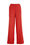 Damenhose mit weitem Bein und Strukturmuster, Rot