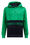 Jungen-Kapuzensweatshirt mit Muster und Aufdruck, Grün