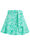 Mädchen-Hosenrock mit Muster, Mintgrün