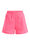 Mädchen-Shorts mit Strukturmuster, Leuchtend rosa
