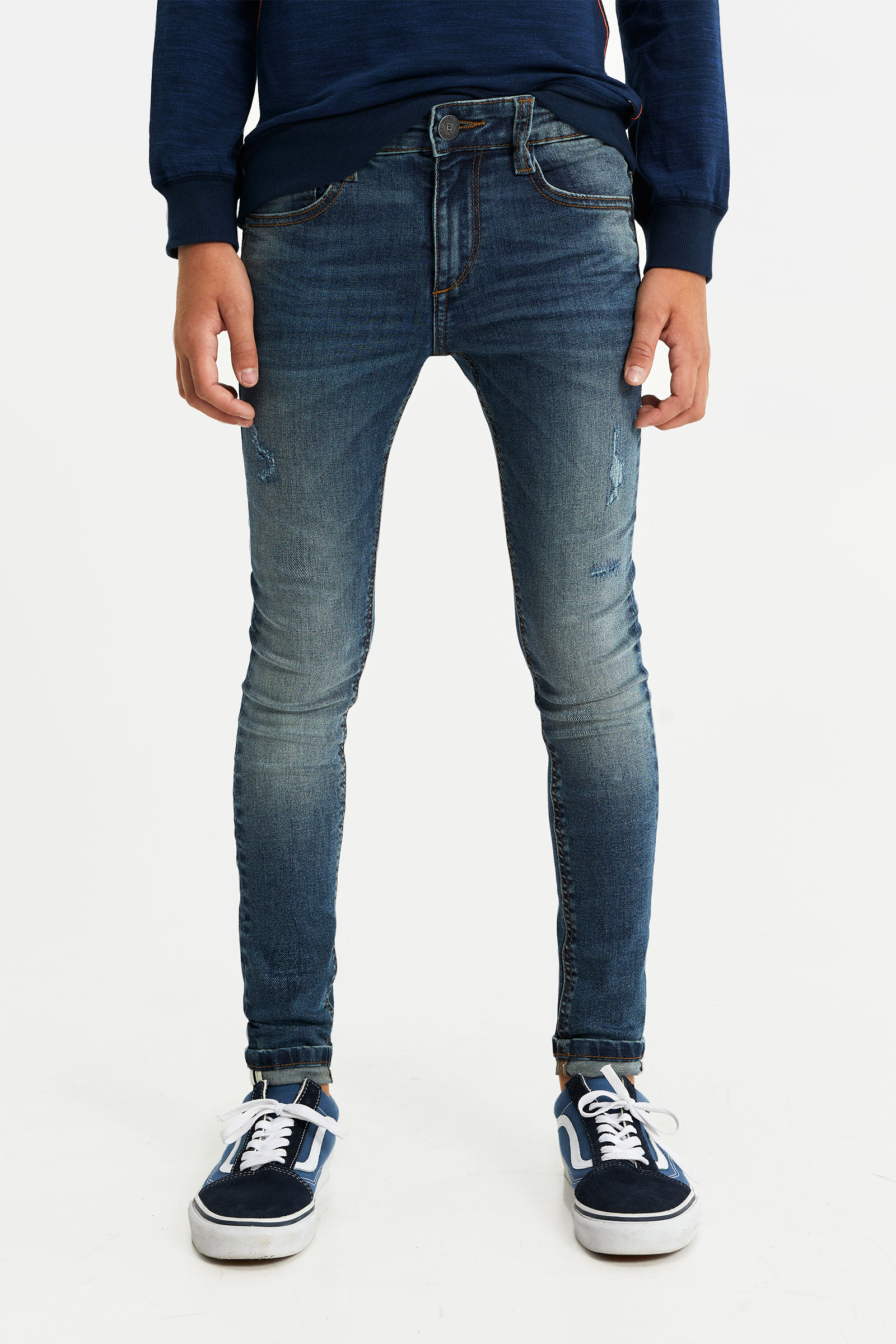 Zip-detail skinny jeans Farfetch Jungen Kleidung Hosen & Jeans Jeans 